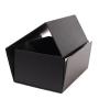 High-capacity retail  luxury foldable rigid black gift box packaging with custom design logo