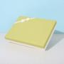 Environmentally friendly recycled materials card board rigid gift box with ribbon