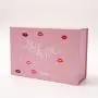 Boîte Cadeau Rigide Personnalisée Luxe en Carton Rose avec Fermeture Magnétique en Vrac.