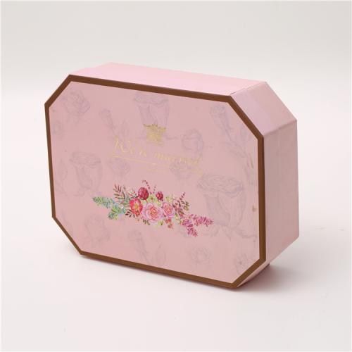 Wholesale Custom Printed Handmade Luxury Rigid Paper Cardboard Pink Simple Empty Gift Box