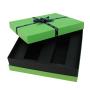 Hot Selling High Quality Fancy Green Color Rectangular Rigid Gift Packaging Box With Custom Design Logo