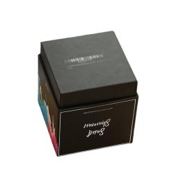 Wholesale high quality color printing cover and tray square easy shipping rigid box with custom logo