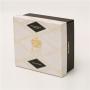 Low MOQ Black Color Printed Customized Logo Rigid Flat Gift Box for Packaging