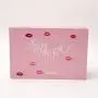 Boîte Cadeau Rigide Personnalisée Luxe en Carton Rose avec Fermeture Magnétique en Vrac.