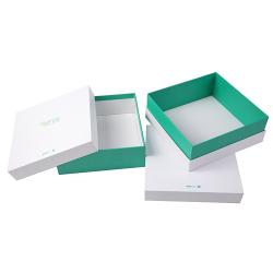 High Quality concise  rigid cardboard cover and tray gift box for packaging with custom logo