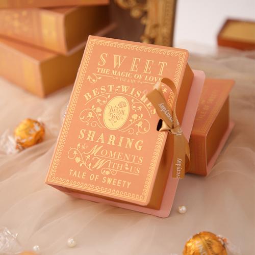 Wholesale Luxury Customized Creative Candy Box Cardboard Gift Packing Box With Ribbon