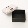 Low MOQ Black Color Printed Customized Logo Rigid Flat Gift Box for Packaging