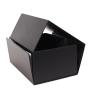 High-capacity retail  luxury foldable rigid black gift box packaging with custom design logo