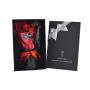 Wholesale Custom Elegant Romantic Handmade Rigid Cardboard Packing Black Bouquet Gift Box