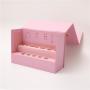 Custom Logo Wholesale Luxury Rigid Cardboard Packing Pink Magnetic Folding Gift Box