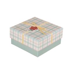 Customized High Quality Hot-selling Gridding Cute Gift Packaging Box With Ribbon