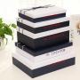 High Quality Low Price Universal Luxury Rectangular Custom Paper Gift Box Set With Ties