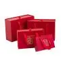 High Quality Customized Elegant Red Rigid Hard Gift Drawer Packing Boxes With Handle High Quality Customized Elegant Red Rigid Hard Gift Drawer Packing Boxes With Handle