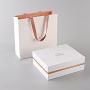 Hot-selling Luxury white rigid cardboard fancy reasonable  gift packaging box custom  logo with delicate  handle