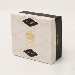 Low MOQ Black Color Printed Customized Logo Rigid Flat Gift Box for Packaging