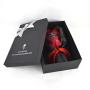 Wholesale Custom Elegant Romantic Handmade Rigid Cardboard Packing Black Bouquet Gift Box