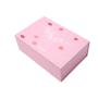 Custom Logo Wholesale Luxury Rigid Cardboard Packing Pink Magnetic Folding Gift Box