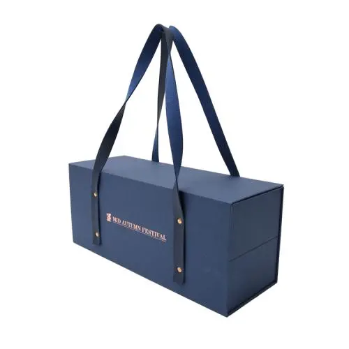 Boîte Cadeau Rigide Personnalisée avec Logo, Design Élégant et Luxueux, Noir, avec Poignée. Boîte Cadeau Rigide Personnalisée avec Logo, Design Élégant et Luxueux, Noir, avec Poignée.