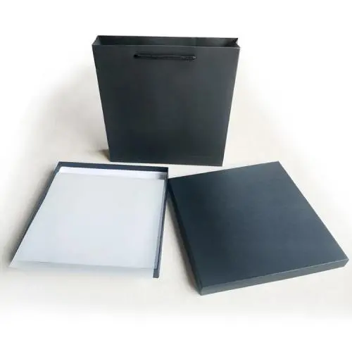 Maßgeschneiderte Luxus-elegante, tragbare, starre Kartonbox-Verpackung für Schals mit Griff.
