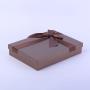 New design universal custom hot sale hard rigid gift boxes for packaging with the bowknot ribbon