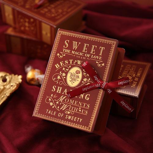 Wholesale Luxury Customized Creative Candy Box Cardboard Gift Packing Box With Ribbon