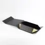 High Quality black custom rigid collapsible foldale cardboard gift boxes packaging with own  logo