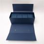 Fancy Elegant Luxury Custom Logo Rigid Cardboard Packing Black Gift Box With Handle
