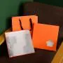 Großhandel Romantische Orange Luxus Stiff Cardboard Geschenkbox Set Mit Schleifenbindung