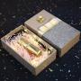 Wholesale Hot Selling Custom Logo Handmade Rigid Cover And Tray Cardboard Packing Gift Box With Handle