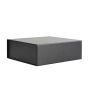 High Quality black custom rigid collapsible foldale cardboard gift boxes packaging with own  logo