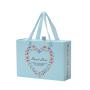 Hot Selling Custom Logo Luxury Practical Rigid Cardboard Gift Packing Box With Ribbon Handle