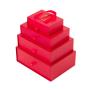 High Quality Customized Elegant Red Rigid Hard Gift Drawer Packing Boxes With Handle