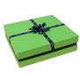 Hot Selling High Quality Fancy Green Color Rectangular Rigid Gift Packaging Box With Custom Design Logo