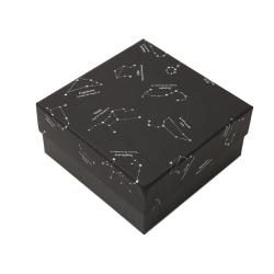 Custom Logo Elegant Luxury Rigid Cardboard Packing Black cover lid color printed Gift Box