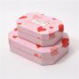 Eco Friendly Custom Luxury Pink Polygon Cardboard Paper Gift Box With Lids