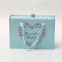 Hot Selling Custom Logo Luxury Practical Rigid Cardboard Gift Packing Box With Ribbon Handle