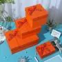 Luxury Fancy Color Printed Rigid Cardboard Paper Gift Packaging Box Set With Lid