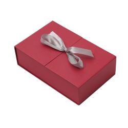 Luxury Gift Boxes Custom Cardboard Fold Box Packaging Magnetic Box With Ribbon Closure