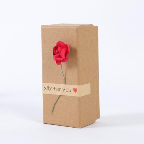 Luxuriöse Tragbare Rechteckige Hartkarton-Boxen für lange Rosen, Verpackung