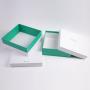 High Quality concise  rigid cardboard cover and tray gift box for packaging with custom logo