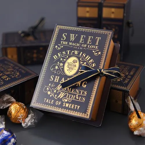 Wholesale Luxury Customized Creative Candy Box Cardboard Gift Packing Box With Ribbon Wholesale Luxury Customized Creative Candy Box Cardboard Gift Packing Box With Ribbon