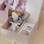 Creative new design high capacity romantic luxury gift box for festival with ribbon tie