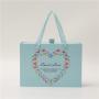 Hot Selling Custom Logo Luxury Practical Rigid Cardboard Gift Packing Box With Ribbon Handle