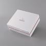 Hot-selling Luxury white rigid cardboard fancy reasonable  gift packaging box custom  logo with delicate  handle