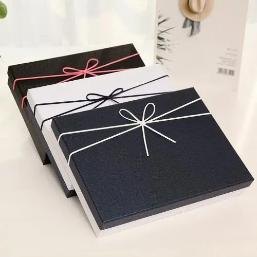 Hochwertige, kostengünstige, universelle Luxus-rechteckige, maßgeschneiderte Geschenkboxen-Set mit Bändern