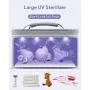 Kill Covid-19, Kill Virus, Kill Coronavirus, LED UV Sterilizer Bag, Sanitizer Bag Disinfection Bag 99% Cleaned Within 3 Mins for Cell Phone Jewelry, Beauty Tools, Portable, Grey Kill Covid-19, Kill Virus, Kill Coronavirus, LED UV Sterilizer Bag, Sanitizer Bag Disinfection Bag 99% Cleaned Within 3 Mins for Cell Phone Jewelry, Beauty Tools, Portable, Grey