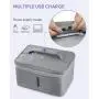 Kill Covid-19, Kill Virus, Kill Coronavirus, LED UV Sterilizer Bag, Sanitizer Bag Disinfection Bag 99% Cleaned Within 3 Mins for Cell Phone Jewelry, Beauty Tools, Portable, Grey Kill Covid-19, Kill Virus, Kill Coronavirus, LED UV Sterilizer Bag, Sanitizer Bag Disinfection Bag 99% Cleaned Within 3 Mins for Cell Phone Jewelry, Beauty Tools, Portable, Grey