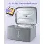 Kill Covid-19, Kill Virus, Kill Coronavirus, LED UV Sterilizer Bag, Sanitizer Bag Disinfection Bag 99% Cleaned Within 3 Mins for Cell Phone Jewelry, Beauty Tools, Portable, Grey Kill Covid-19, Kill Virus, Kill Coronavirus, LED UV Sterilizer Bag, Sanitizer Bag Disinfection Bag 99% Cleaned Within 3 Mins for Cell Phone Jewelry, Beauty Tools, Portable, Grey