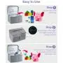 Kill Covid-19, Kill Virus, Kill Coronavirus, LED UV Sterilizer Bag, Sanitizer Bag Disinfection Bag 99% Cleaned Within 3 Mins for Cell Phone Jewelry, Beauty Tools, Portable, Grey Kill Covid-19, Kill Virus, Kill Coronavirus, LED UV Sterilizer Bag, Sanitizer Bag Disinfection Bag 99% Cleaned Within 3 Mins for Cell Phone Jewelry, Beauty Tools, Portable, Grey