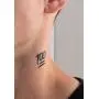 Thug Ink Vorübergehende Tattoos - Band I - 10 Vorübergehende Tattoos ~ Gesichtstätowierungen ~ Träne, Kreuz, Gebetshände etc~ Thug Life ~ Fake Tattoos ~ Wasserübertragungstätowierungen